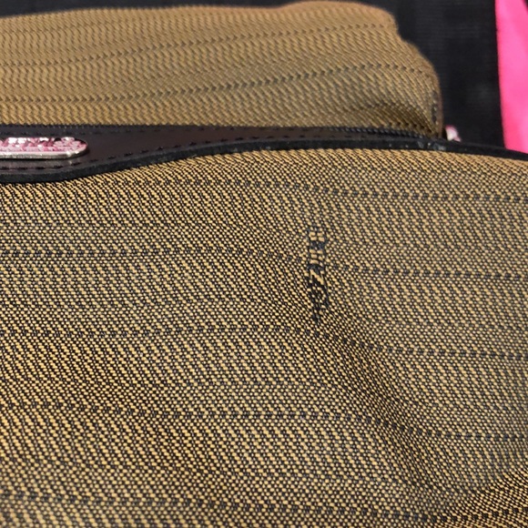 Fendi Iconic Black Zucca Big letters Fabric thick shiny New Vintage Impecable - Picture 8 of 12